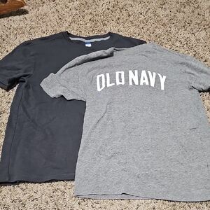 Old Navy Kids Charcoal and Heather Gray Tees